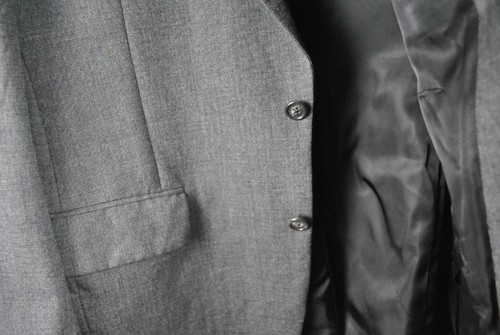 Burberrys Mens Wool Sport Coat 42R Gray Bon Marche 2 Button Jacket Blazer Suit - Picture 6 of 18
