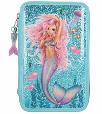 Depesche FANTASY MODEL PENCIL Tube CASE Mermaid TURQUOISE Glitter