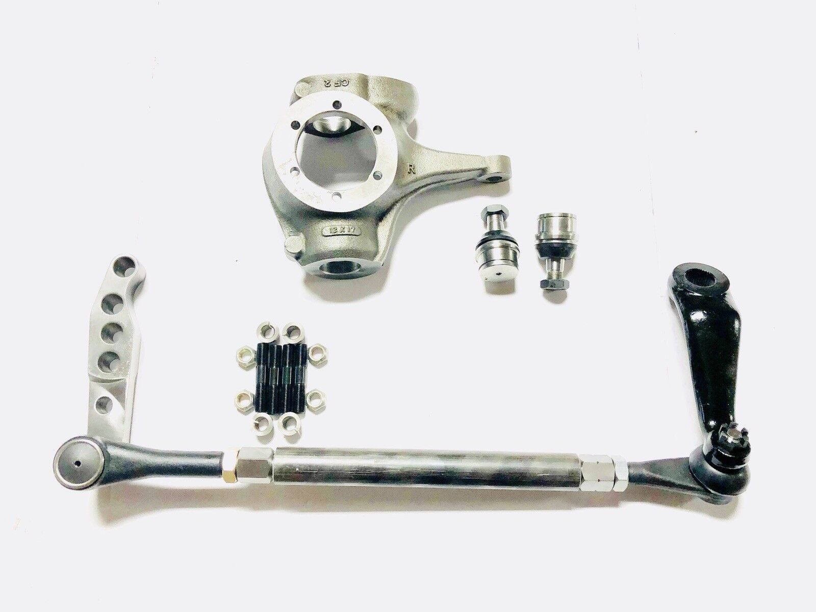 CHEVY 10 BOLT COMPLETE 1-TON CROSSOVER HIGH STEER KIT-W/ KNUCKLE, BALL JOINT