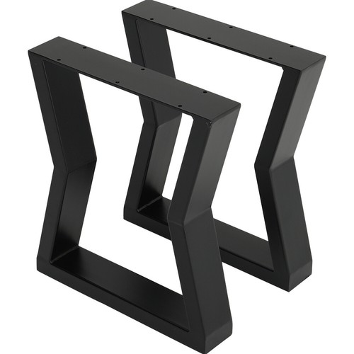 2x Industrial Steel Table Legs Stand Feet Trapezium X A Sandglass Shape Frame UK - Picture 55 of 70