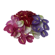 60 PCS Anthurium Mixed Color Clay Beads (2 cm) for Jewelry Making Craft Supplies