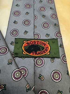 Vintage Boston Traders Woven Men's Geometric Floral Pattern