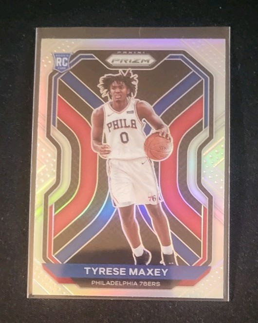2020-21 Panini Prizm Tyrese Maxey #256 Silver Prizm (RC)