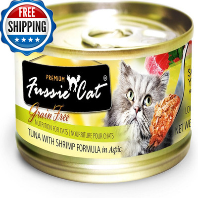 Fussie Cat Tuna Shrimp Case 24 2.8Oz Can 888641130528