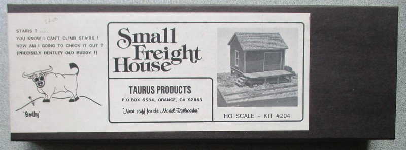 HO: Small Freight House, a wood kit w/ styrene parts by Taurus, upgraded by TC