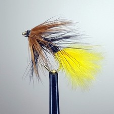 3 x SUNBURST KATE MCLAREN WET TROUT FLY Sizes 8,10,12,14,16 Available