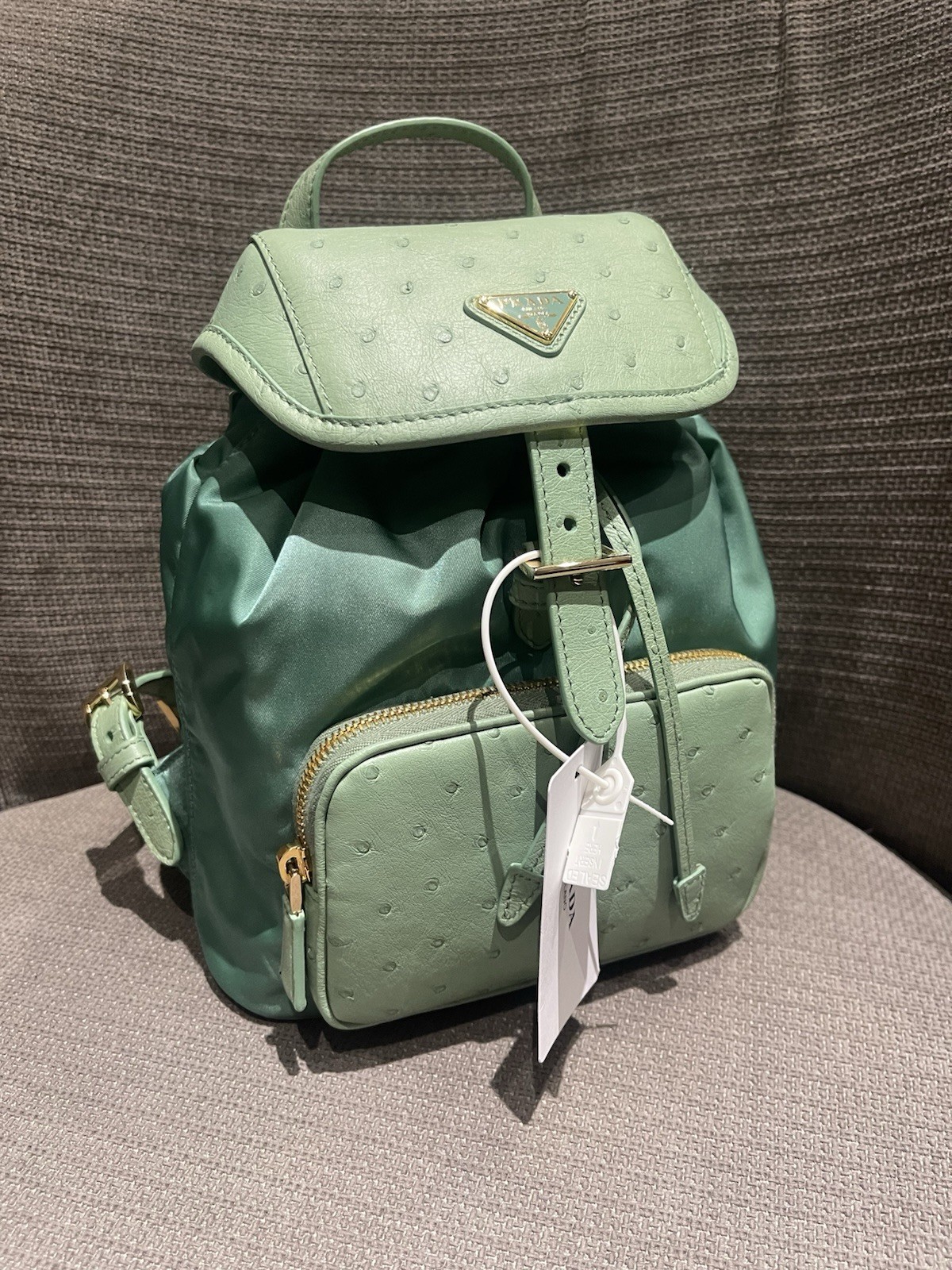Prada Ziano Ostrich Leather Backpack. VIP Customers At Prada RRP £5300