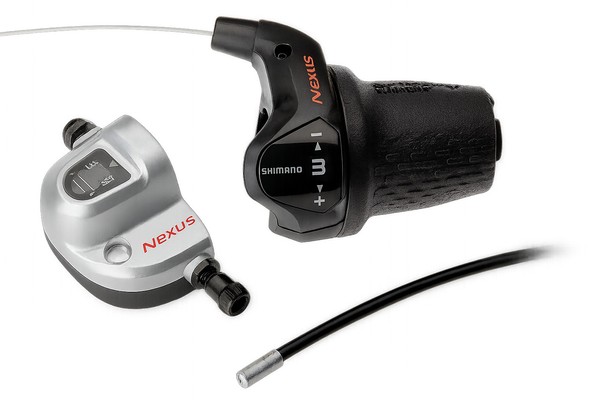Drehgriffschalter 3 Fach Shimano Nexus SL-3S42E Mit Kabeln Und Klickbox - Sch...-image