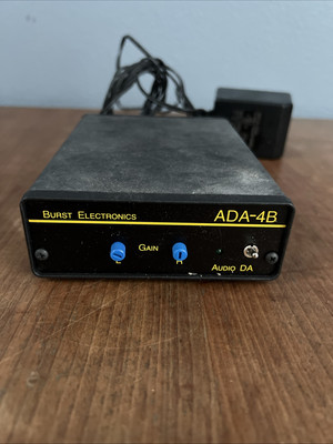 Burst Electronics ADA-4B Balanced Audio Distribution Amplifier Power Tested