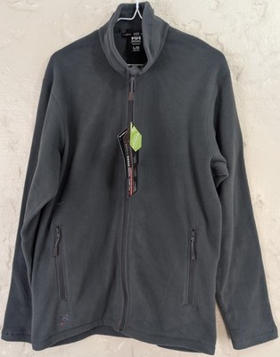 Helly-Hansen Workwear Men's L Oxford Light Fleece Jacket, Dark Grey With LOGO!