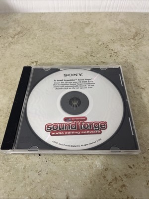 ScreenBlast Sound Forge Audio Editing Software CD Disc ONLY 2003
