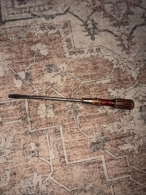 Vintage Champion Screwdriver Wood Handle