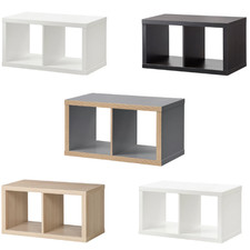 IKEA KALLAX 2-Tier Wall-Mounted Shelving Unit Bookcase Display Shelf  77x41cm