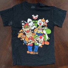 Y2K Super Mario World Land Shirt Big Print Video Game Vintage Retro Small