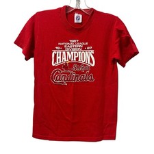 St Louis Cardinals 1987 National Eastern Division Champions Shirt L 14-16 Kids