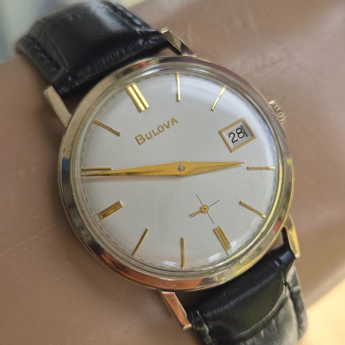 BULOVA ブローバ 1964年 10金張 10K RGP Vintage BULOVA date king 
