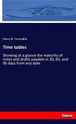 Time tables Henry B. Constable Taschenbuch 48 S. Englisch 2018 hansebooks