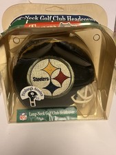 Pittsburgh Steelers Golf Club Head cover Head Sock Helmet Vintage NOS