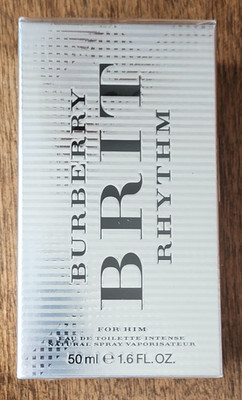 Brit Rhythm Intense 1.6oz Burberry EDT 50ml Spray Men NEW BOX SEALED