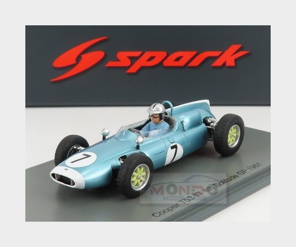 1:43 Spark Cooper F1 T53 #7 Solitude German Gp 1961 B.Mclaren S8066 Modellbau-image