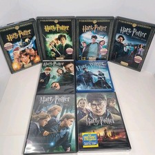 Harry Potter Blu-Ray DVD Movie Lot Complete Series 1-8 Excellent Condition
