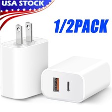 For iPhone 16 13 12 11 20W Fast Charger Block USB Type C Wall Power Adapter