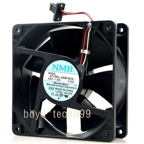 Ventilateur Axial étanche SANYO 9WF1224H1D05 - 120x120x38mm, DC24V, 3 Broches - Pour CNC Fanuc