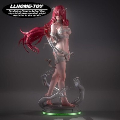 26CM Kaede Elfen Lied Resin 3D Print Unpainted Model Garage Kit statue figure