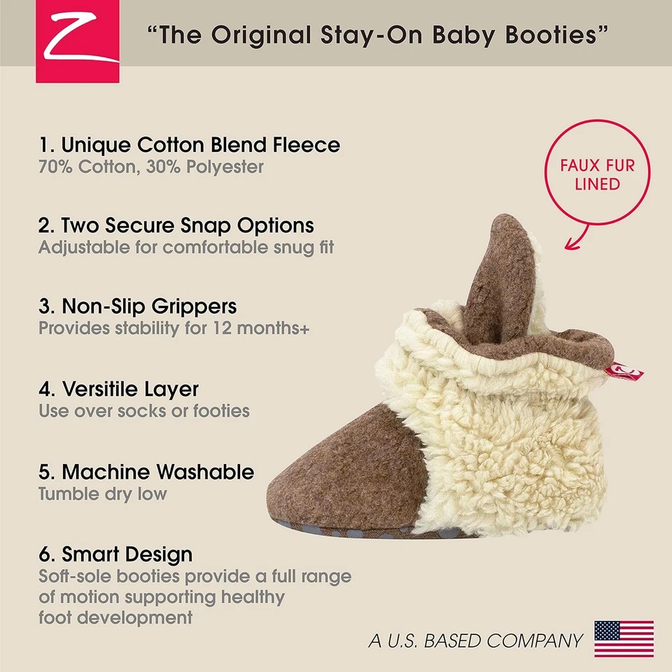  Botines de lana para bebé recién nacido 24 meses unisex cierre a presión suaves cálidos Foto 3 de 4