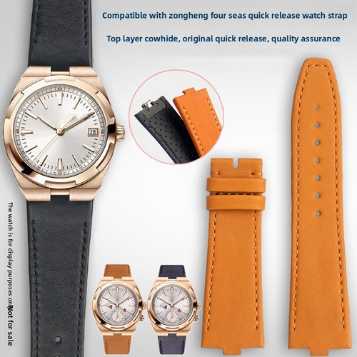 For Vacheron Constantin Overseas 4500V 5500V 7900V Genuine Leather Watch Strap