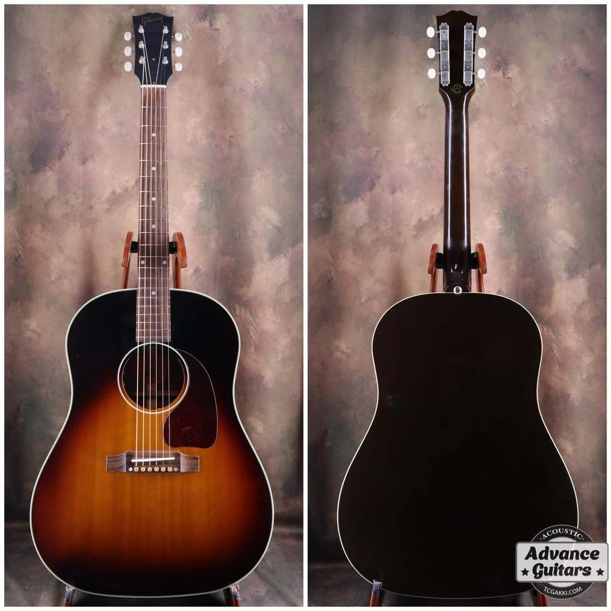 Gibson 1950s J-45 Antigüedad 2016 Sunburst acústica eléctrica con estuche rígido