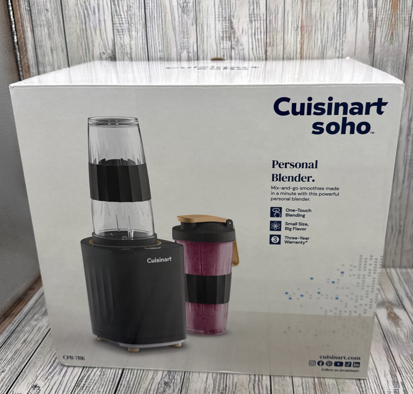 Cuisinart Soho Personal Blender Black CPB-7BK - NEW IN BOX