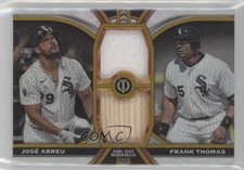2023 Tribute Dual Relics 2 Player Gold 4/75 José Frank Thomas Jose Abreu HOF 1u6
