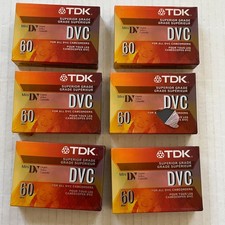 Lot Of 6 TDK DVC Mini-DV 60 Blank Tapes Digital Video Cassettes DVC60