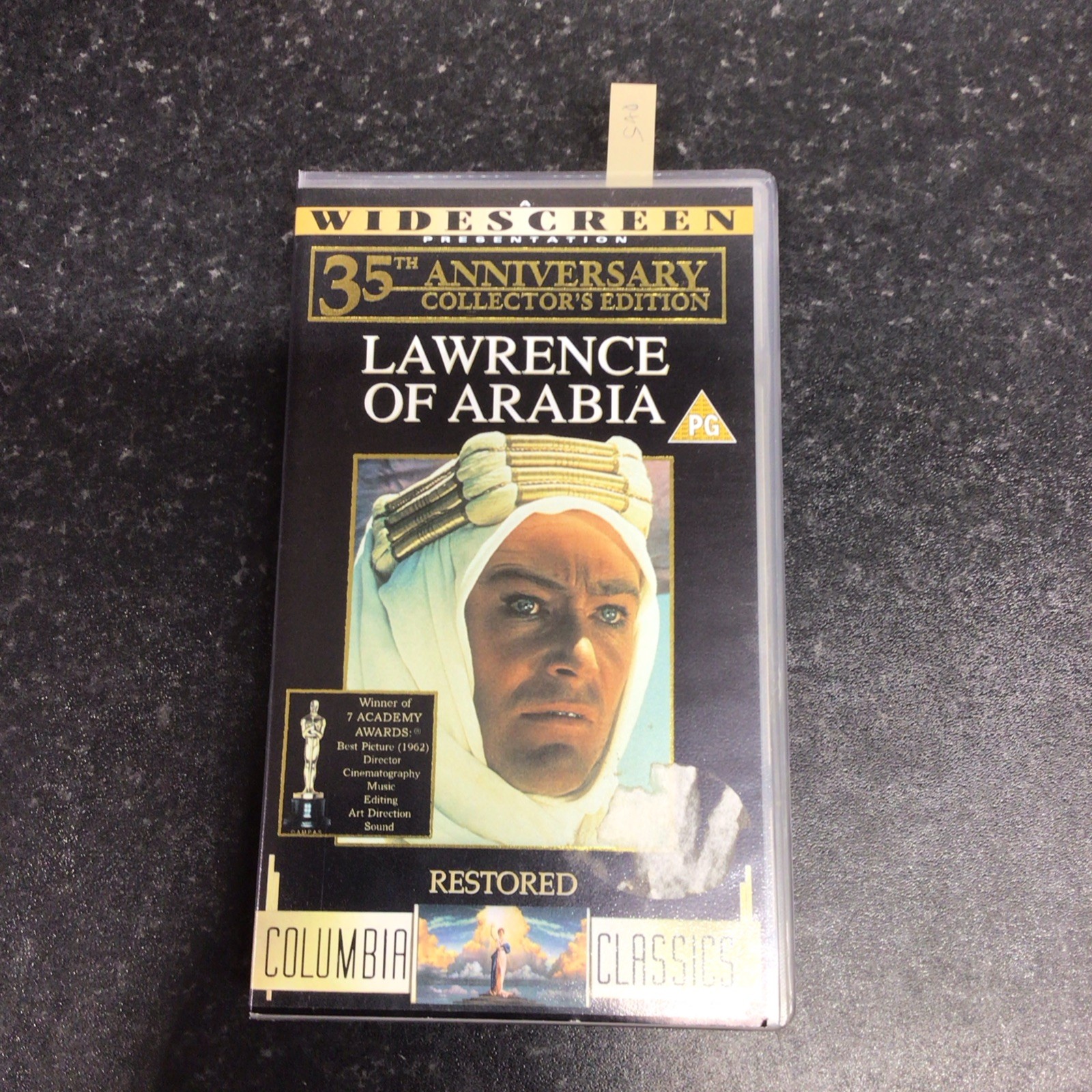 LAWRENCE OF ARABIA Widescreen Restored 35th Anniversary UK PAL VHS VIDEO 1996