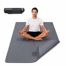 YOTTOY Extra Thick Yoga Mat 12mm 75x40 Grey Exercise