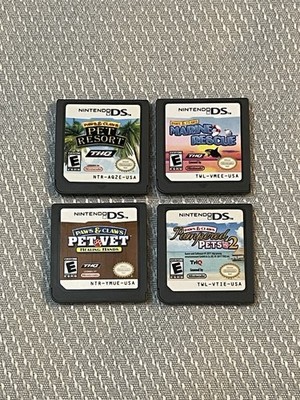 Paws and Claws (Nintendo DS) 4 Game Lot TESTED WORKING FAST FREE SHIPPING LOOK!!