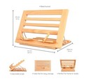 Premium Beechwood Wooden Table Easel and Cookbook Recipe Bookstand - Portable... — photo 4
