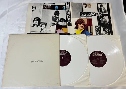 The Beatles "White Album" 2XLP WHITE Vinyl Poster SEBX-11841 G/F Lennon Ringo