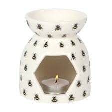 Image of All Over Bee Print Oil Burner. Hime Fragrance Decoration
