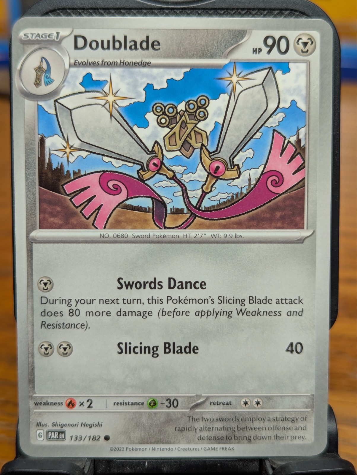Pokemon TCG Paradox Rift Doublade 133/182 Common