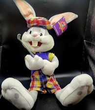 Nanco Looney Tunes Bugs Bunny Warner Bros Golfer Plush Plaid Golf Shorts Hat