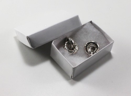 JOHN HARDY 925 STERLING SILVER KALI PEBBLE CIRCLE HOOP CLIP ON EARRINGS, 1 INCH - Picture 6 of 6