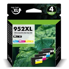 Printer Ink 952 XL 952XL Ink Combo Pack for HP OfficeJet Pro 7740 8710 8715 -4PK