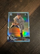 2018 Bowman Chrome Draft Matthew Liberatore 1st year Sky Blue Refractor #/402!