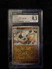 Error Pokemon SV Base Set (Scarface) Primeape RevHolo Missing Part Layer CGC 8.5