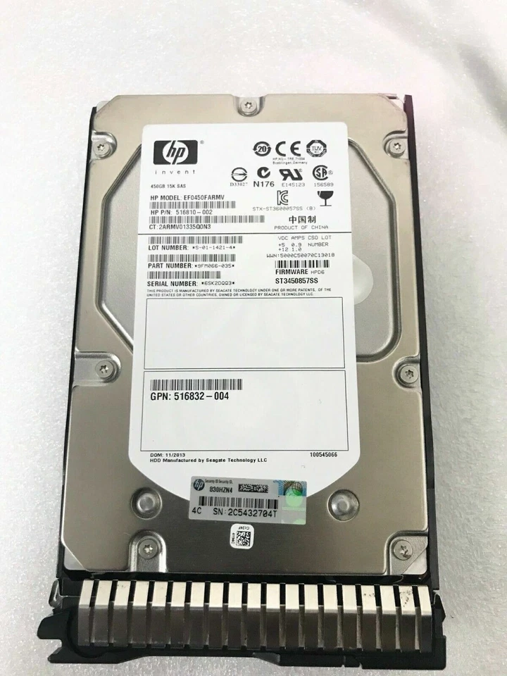 HPE 450GB 653951-001 652615-B21 SAS 15K 3.5" G8 G9 server Hard Disk Drive HDD - Image 2 of 4