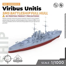 Military Model Kit SMS Viribus Unitis Battleship Full Hull