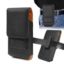 Men Cell Phone Belt Pack Bag Loop Waist Holster Pouch Case  Leather Wallet Cover