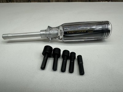 Craftsman Driver Light 41993 USA GK Flashlight Screwdriver With Nut Driver Bits
